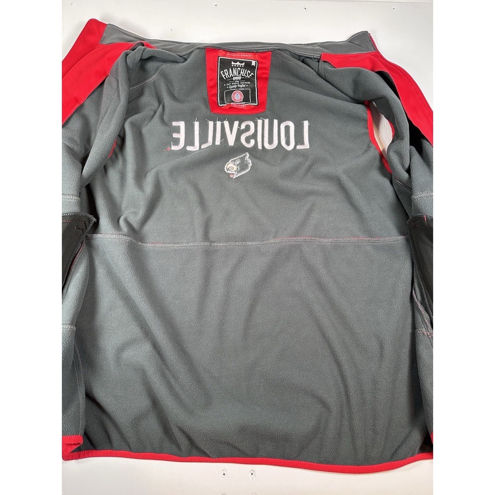 Franchise Club Louisville Cardinals Fleece Red Vest with Zip Front XXL - Picture 7 of 10